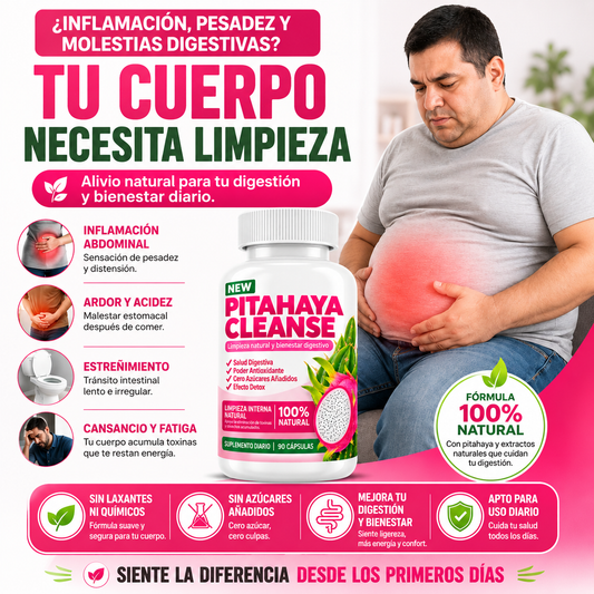 Pitahaya Cleanse - Detox natural (90 capsulas)
