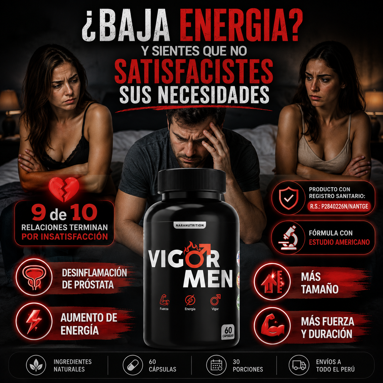 VIGOR-MEN - Desinflamante y potenciador sexual
